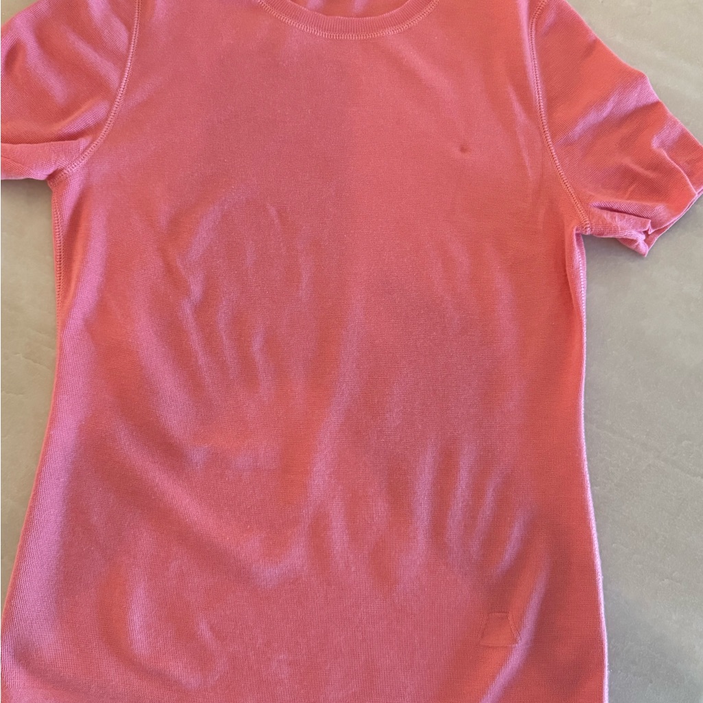 Akris Coral Pink Crew Neck Sweater